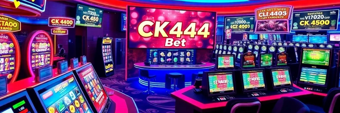 Engage with CK4444 bet in a lively digital casino environment featuring colorful slots and live dealer action for immersive online gaming